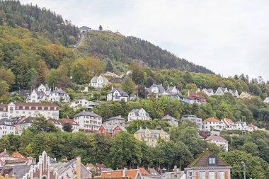 Norveç, Bergen renkli manzara