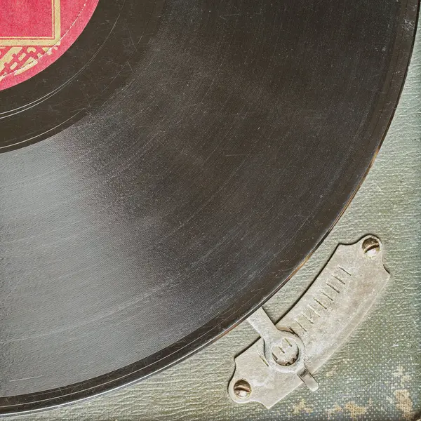 Vintage turntable vinyl record player — Stock Photo, Image