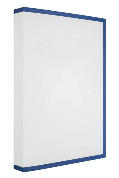 White book with blue frame around — Stock Photo, Image