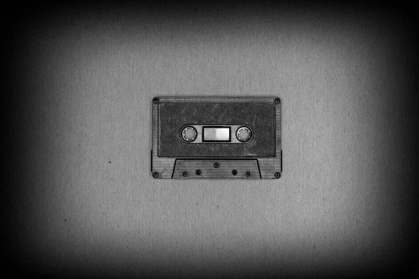 Retro black audio tape