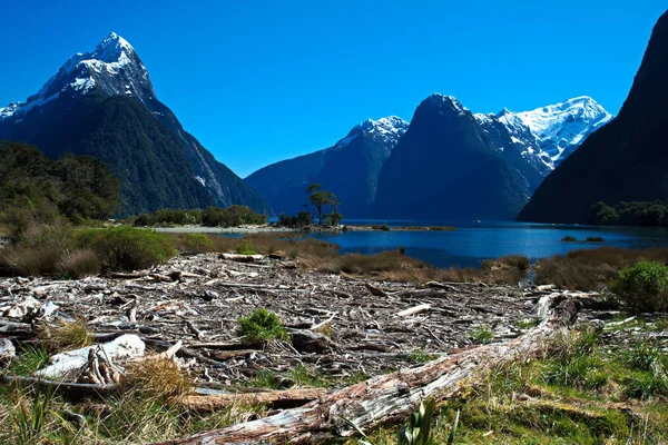 Гори Milford Sound — стокове фото