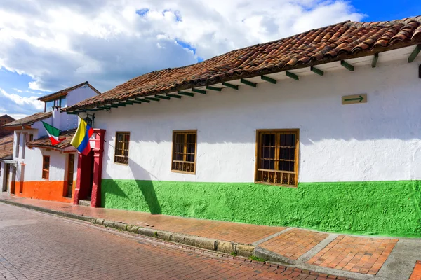 Colonial Street a Bogotà, Colombia — Foto Stock