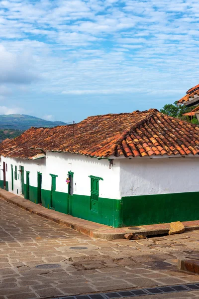 Barichara Street Corner — Stockfoto