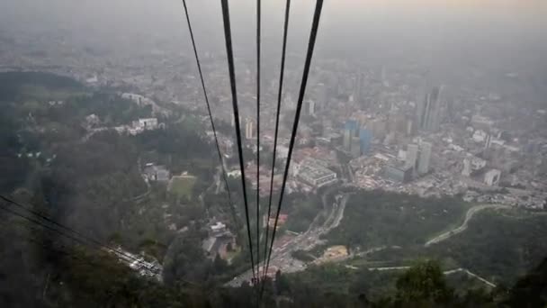 Cable Car Ride in Bogota — Stock video