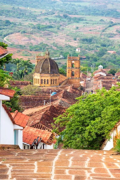 Barichara Town and Cathedral View — Stock Photo, Image