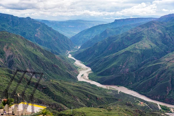 Chicamocha Каньйон і гойдалки — стокове фото