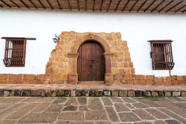 Historic Doorway in Barichara, Colombia clipart