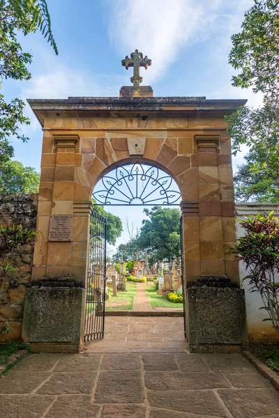 Barichara Cemetery Entrance — Stock Photo, Image