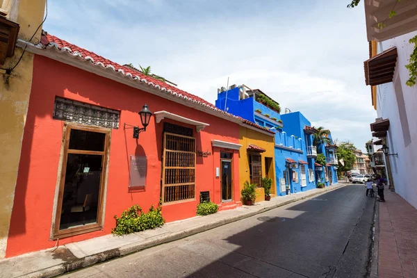 Vista da rua de Cartagena — Fotografia de Stock