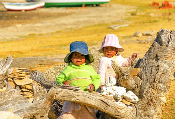 Δυο παιδιά ιθαγενών — Φωτογραφία Αρχείου