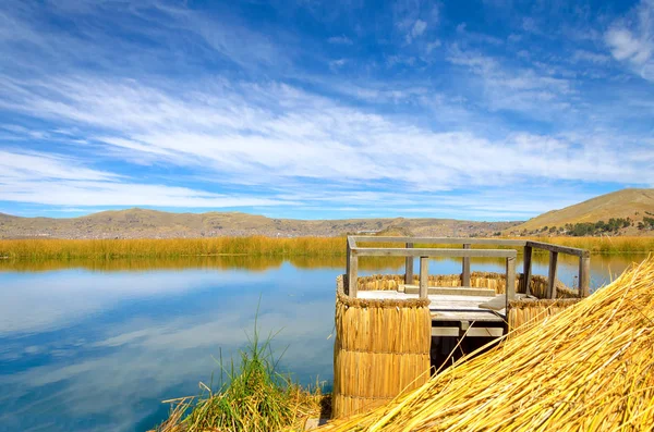 호수 Titicaca 관점 — 스톡 사진
