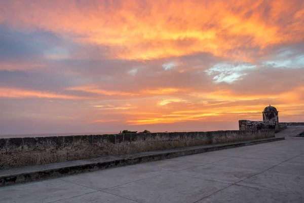 Sonnenuntergang über Cartagena — Stockfoto