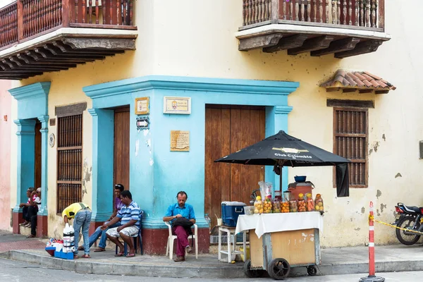 Vendedor de Jugo en Cartagena — Foto de Stock