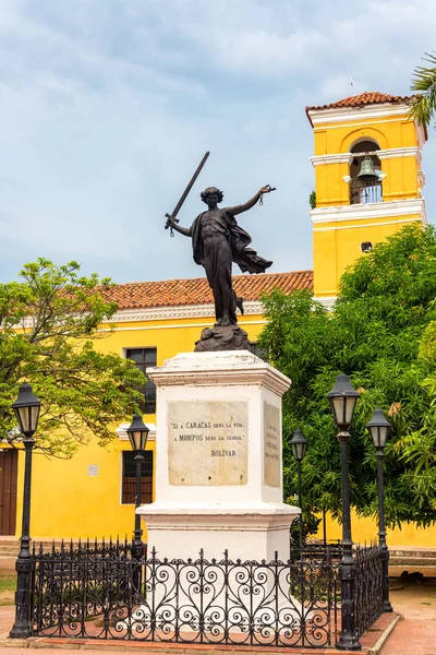 Statua in Mompox, Colombia — Foto Stock