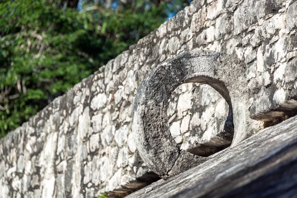 Mayan Ball Court Closeup View — Stock Photo, Image