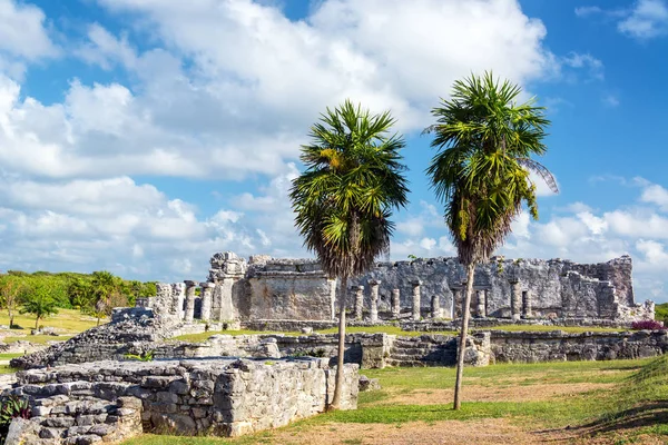 Maja romok, tulum, Mexikó — Stock Fotó