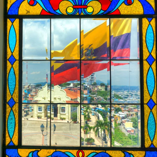 Guayaquil bayrağı görünümü — Stok fotoğraf