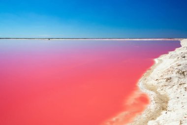 Red Lagoon for Salt Production clipart