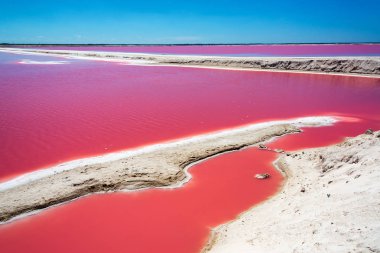 Red Pool for Salt Production clipart