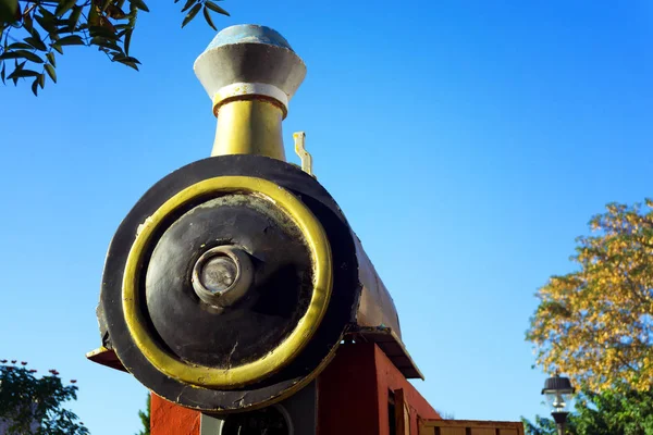 Primer plano del motor del tren — Foto de Stock