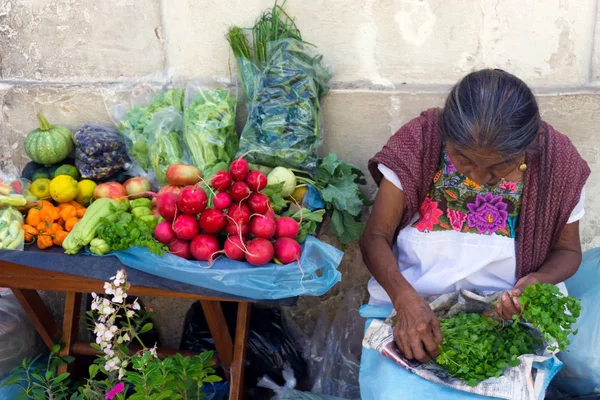 Gemüsehändler in Mexiko — Stockfoto
