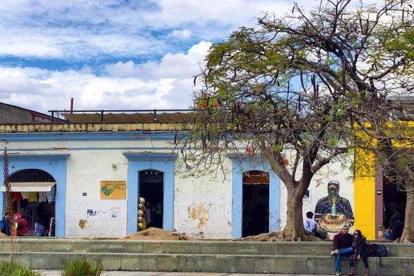 Плаза в регіоні Oaxaca, Мексика — стокове фото