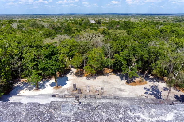 Ruiny Calakmul w Campeche, Meksyk — Zdjęcie stockowe