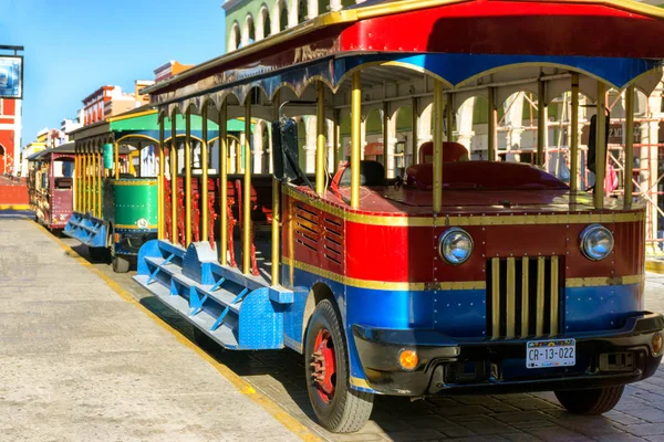 Trolleybus in Campeche, Mexiko — Stockfoto
