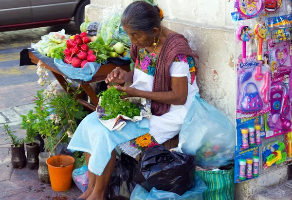 Vendedor de verduras en México — Foto de Stock