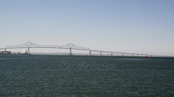 Astoria Megler Bridge View — Stock Video