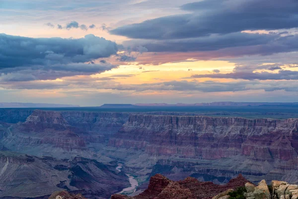 Pôr do sol no Grand Canyon — Fotografia de Stock