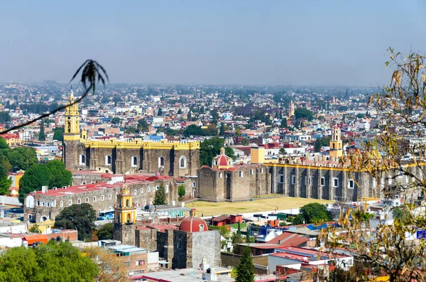 Veduta della città di Cholula, Messico — Foto Stock