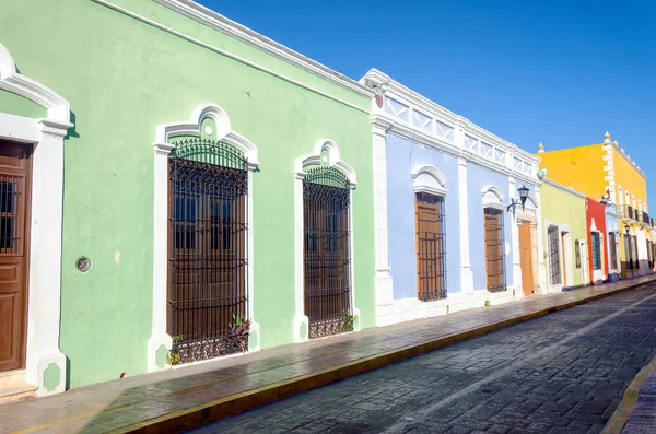 Koloniale straat in Campeche — Stockfoto