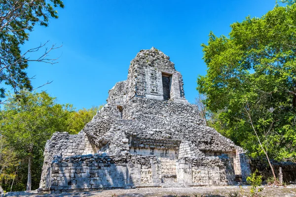 Ruiner av Chicanna, Mexico – stockfoto