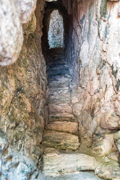 Túnel en ruinas mayas — Foto de Stock