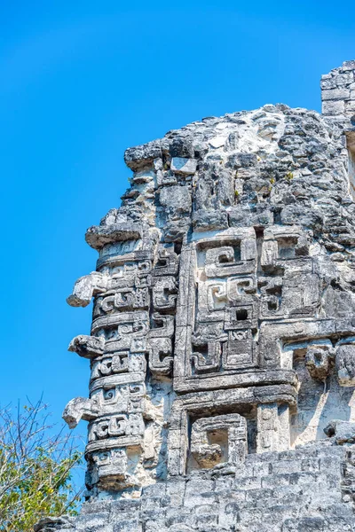 Chicanna Temple Detalhes — Fotografia de Stock