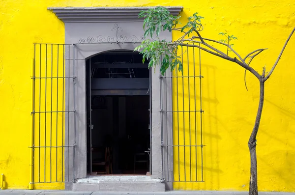 오 악 사 카에서 노란 집 — 스톡 사진