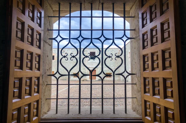 View of the Patio in the Old Monastery in Oaxaca — Stock Photo, Image