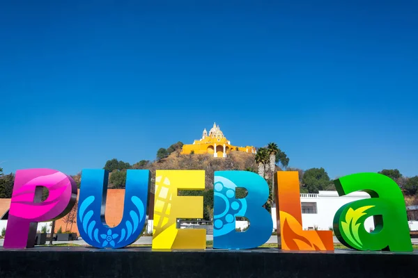 Hermosa señal de Puebla — Foto de Stock