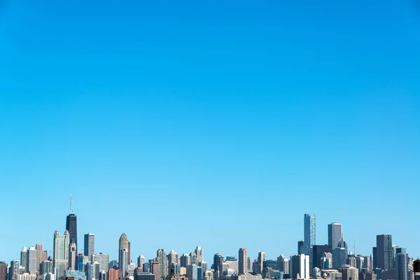 De Skyline van Chicago en Sky — Stockfoto