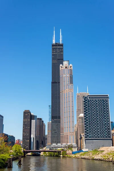 Chicago South Loop weergave — Stockfoto