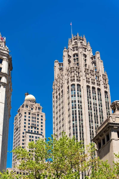Tribune Tower and Blue Sky