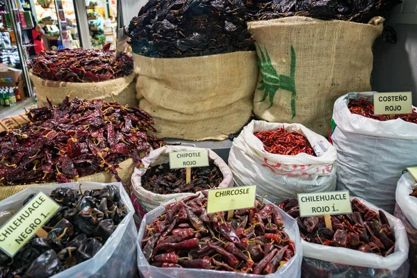 Chilli papričky v Mexiku — Stock fotografie