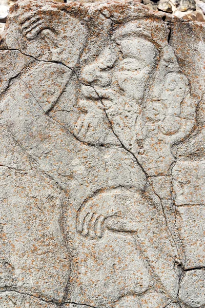 Stele Closeup View in Monte Alban — Stock Photo, Image