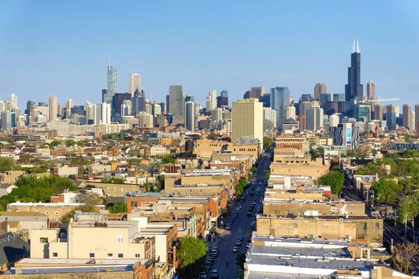 Chicago stadsgezicht weergave — Stockfoto