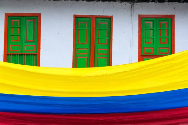 Colombian Flag View — Stock Photo, Image