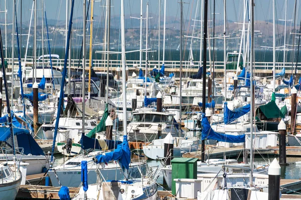 San Francisco Yacht Harbor närbild — Stockfoto