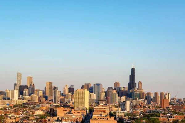Chicago vista paesaggio urbano — Foto Stock
