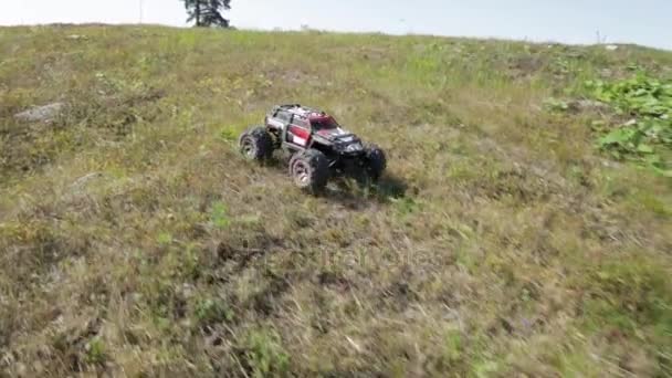 R / C-Modellauto-Rennen — Stockvideo