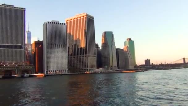 Onvergetelijk Manhattan uitzicht — Stockvideo